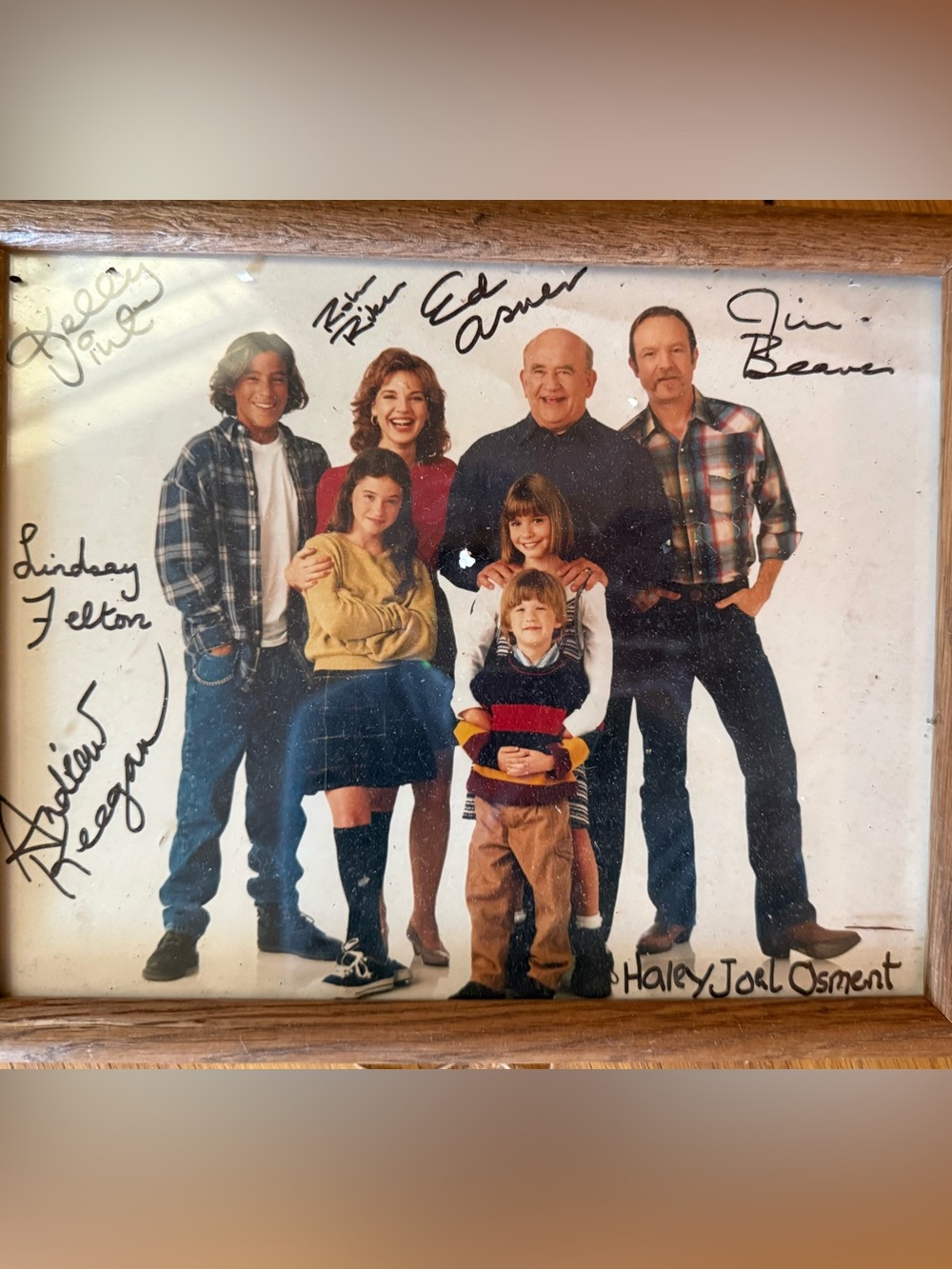 Thunder Alley Tv Cast Signed Autograph Osment - Asner  Keegan ABC 1994-1995